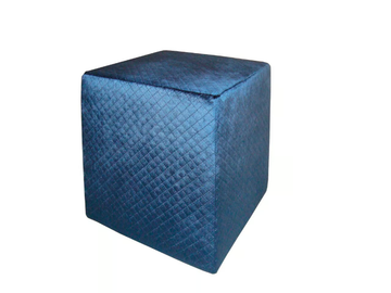 Square pouf - Upholstered square fabric pouf by CASA +39 - view 3